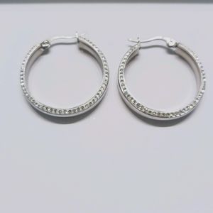 Silver hoops